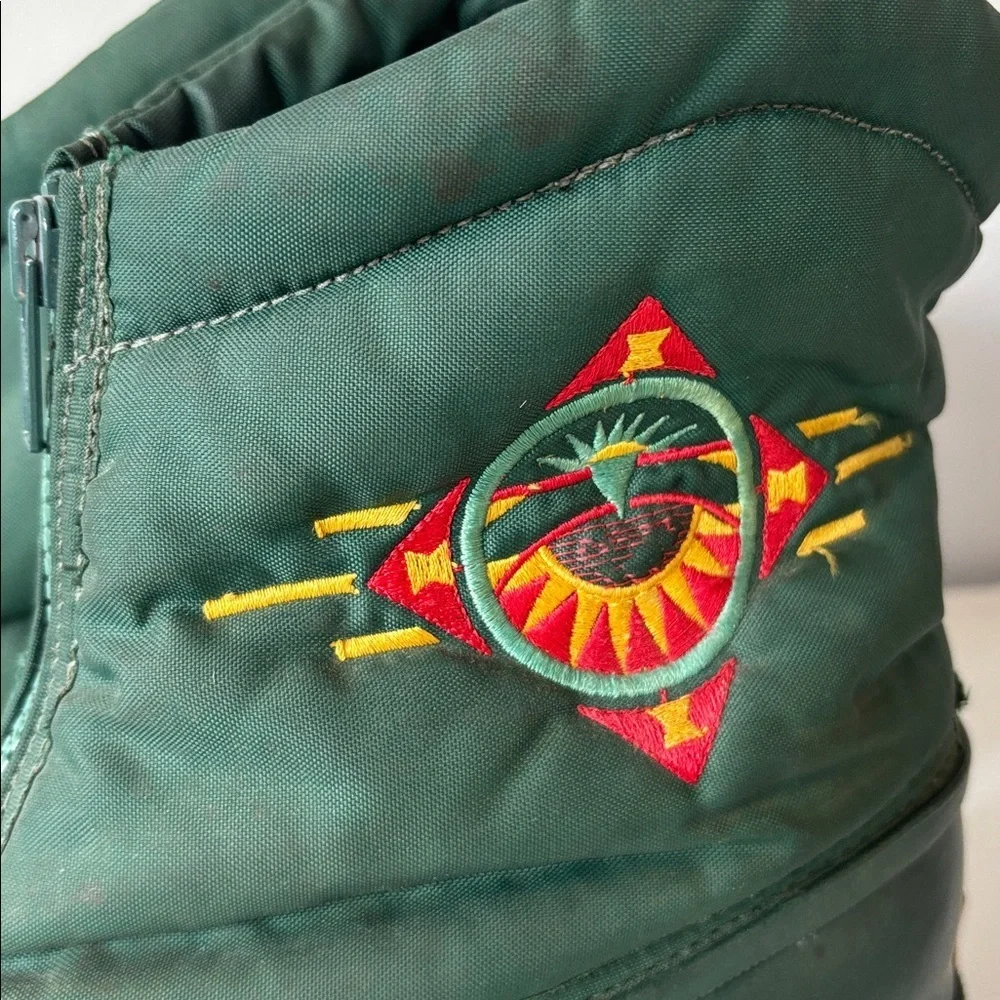 Vintage Sorel Green Rubber Boots | Women’s 9 Coastal Granola Style - Picture 2 of 10